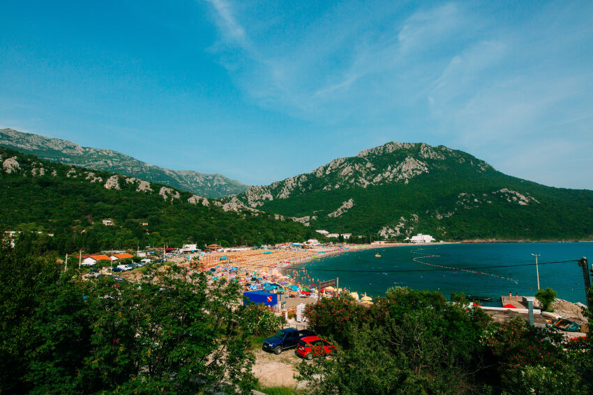 Beach in Chan, Montenegro