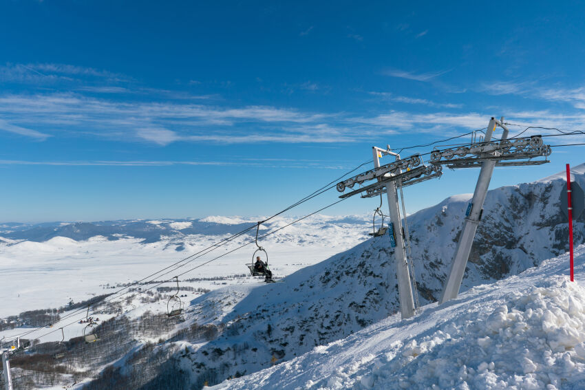 Ski resort in Zabljak, Montenegro