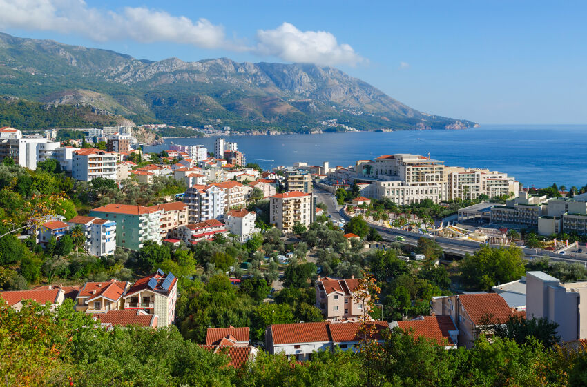 Bečići u prigradskom području Budve, Crna Gora